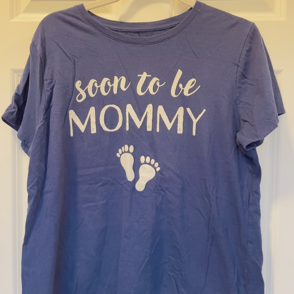 Soon to Be Mommy Women’s Shirt - Blue